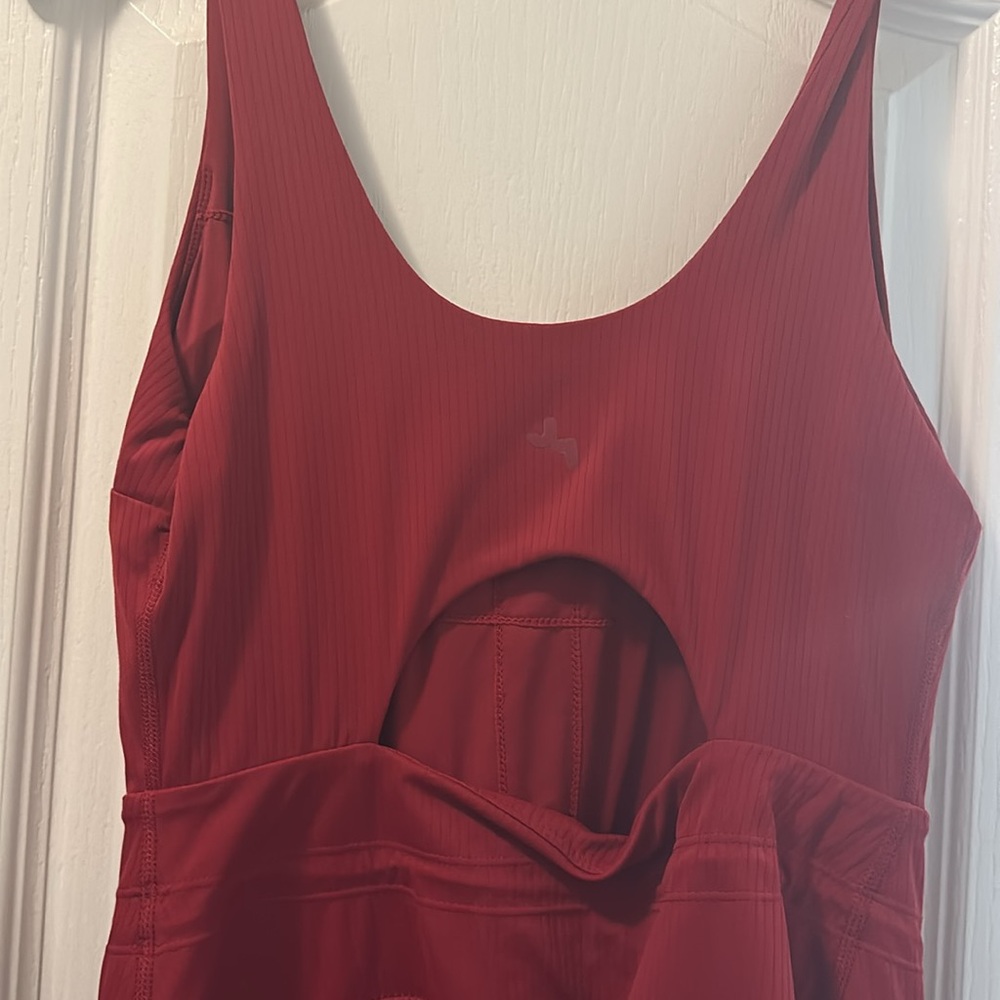 JoyLab - Women's Game Day Ribbed Tank Active Dress - JoyLab Red Small - Picture 14 of 16